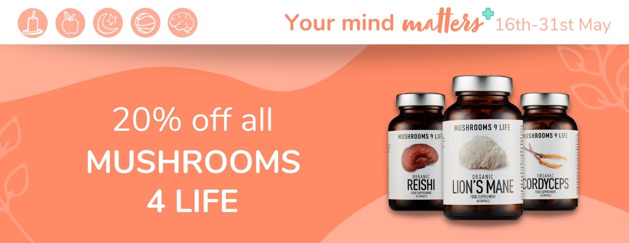 Your Mind Matters deal: 20% off all Mushrooms 4 Life supplements